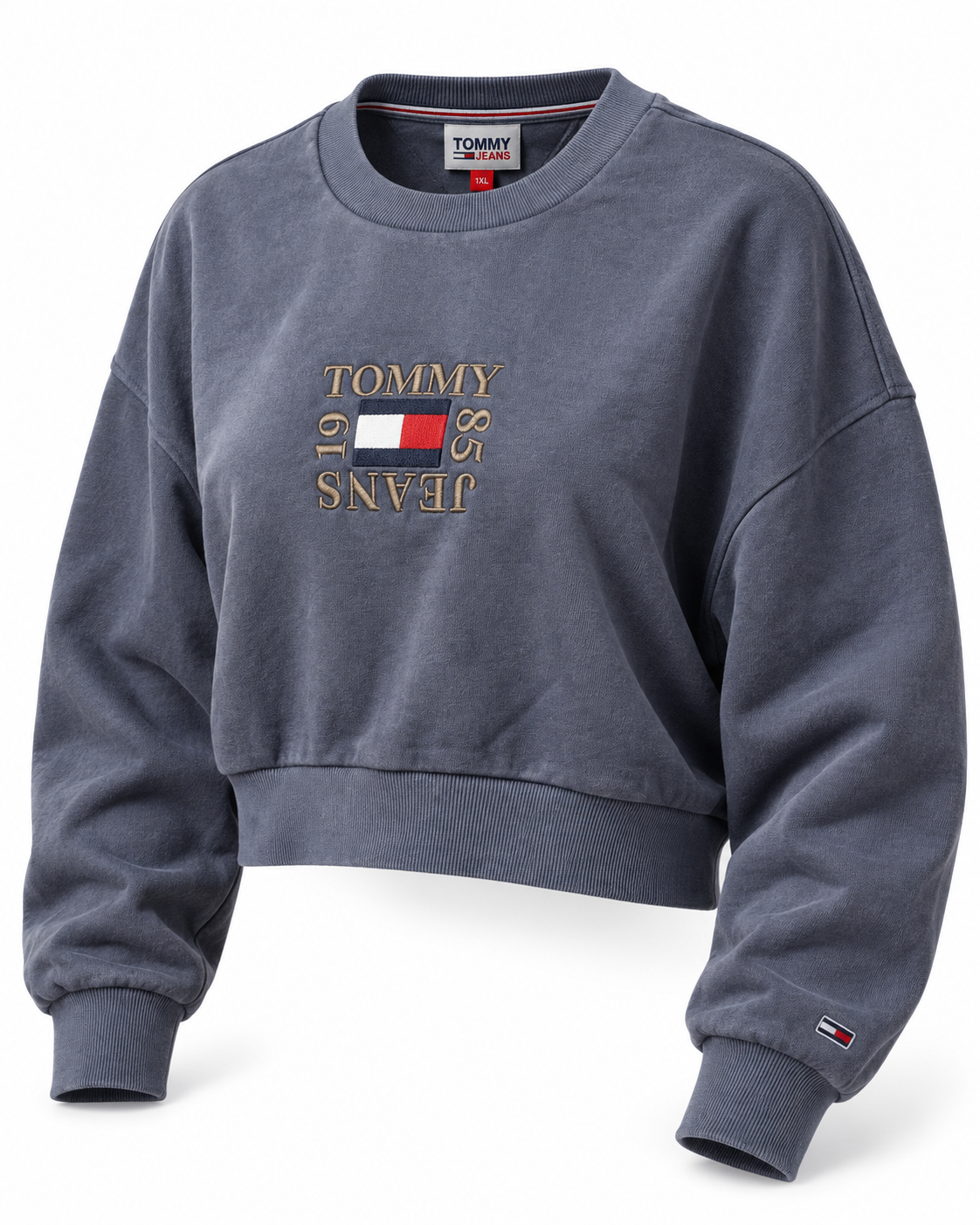 chatgpt image 21 sept 2026, 11 47 45 a.m. (3) Sudadera Tommy Jeans crop timeless Box Crew Mujer